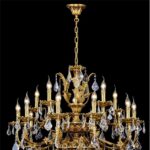 DB002 DUTTI LED Bronze Chandelier luxury crystal for living room lobby villa bedroom restaurant French style custom 6 8 10 14 light+5 head