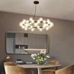 Dutti D0023 Contemporary LED Chandelier creative personality living room Nordic minimalist luxury restaurant Designer bedroom clothing store led glass magic bean 15 head diameter 58cm