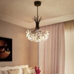 Dutti D0012 LED Pendant Light Scandinavian style warm bedroom chandeliers Postmodern simplicity living room lamp Dandelion creative crystal led restaurant 19 head diameter 68cm